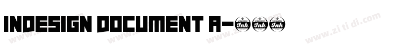 InDesign document a字体转换